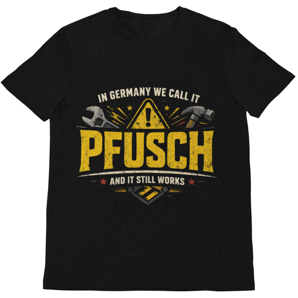 In Germany we call it Pfusch – Lustiges Handwerker T-Shirt